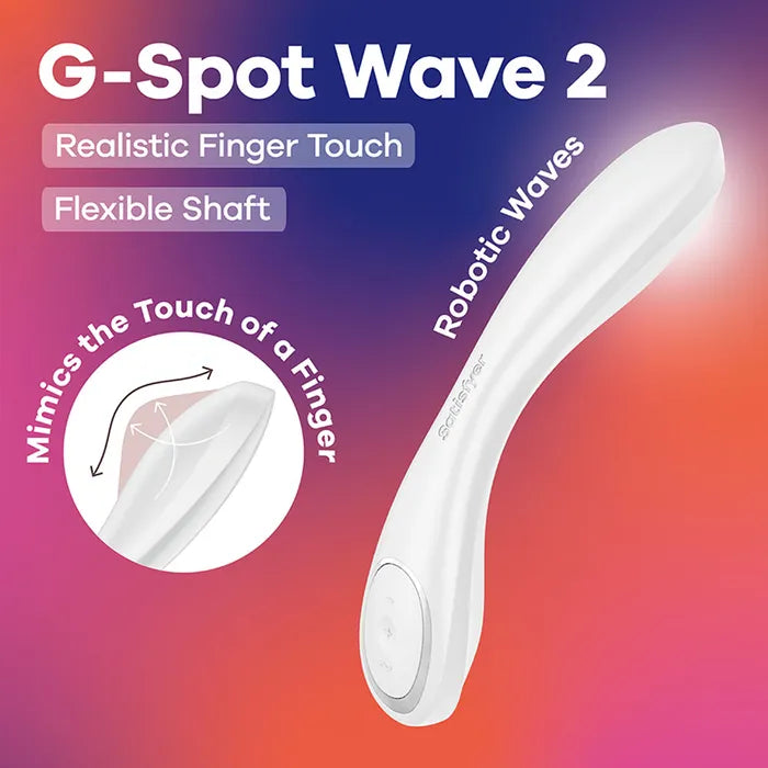 Satisfyer G-Spot Wave 2 - Finger Touch G-Spot Vibrator - White
