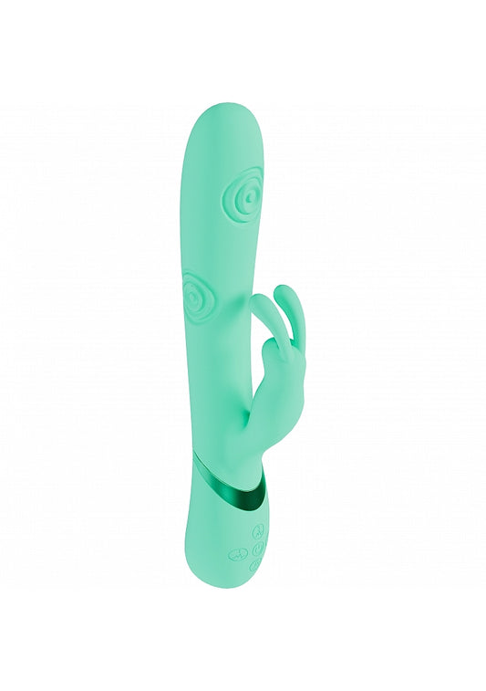 Shots Toys | VIVE Mimi Triple Motor G-Spot Tapping Rabbit Vibrator Green