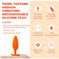 COTR | B-Vibe Swirl Textured Vibrating Plug - Orange