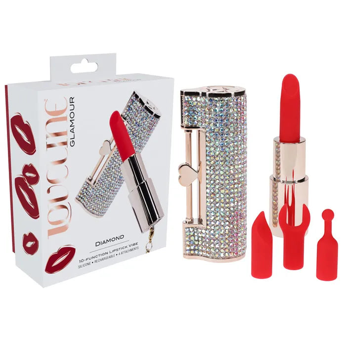 Shot Toys | LOVELINE Diamond Lipstick Vibrator - Red