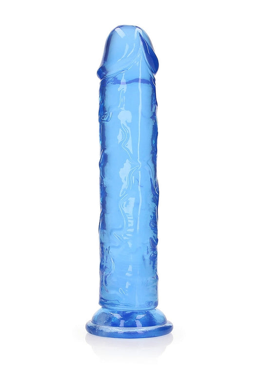 Shots Toys | REALROCK Crystal Clear 11" Straight Dildo No Balls - Blue