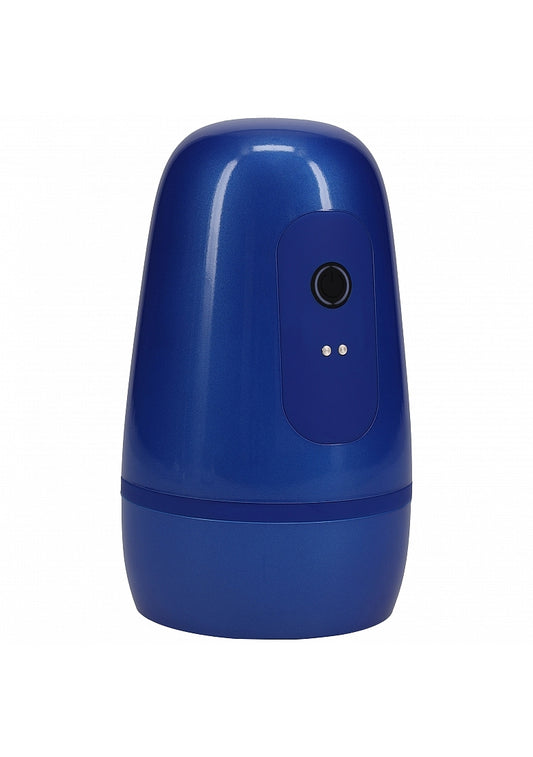 Shots Toys | PUMPED Vibrobator - Vibrating Suction Masturbator Pump - Metallic Blue