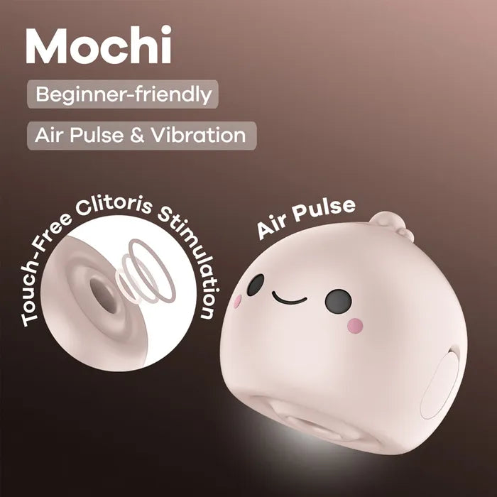 Satisfyer Mochi - Beige Air Pulse Clitoral Stimulator Vibrator