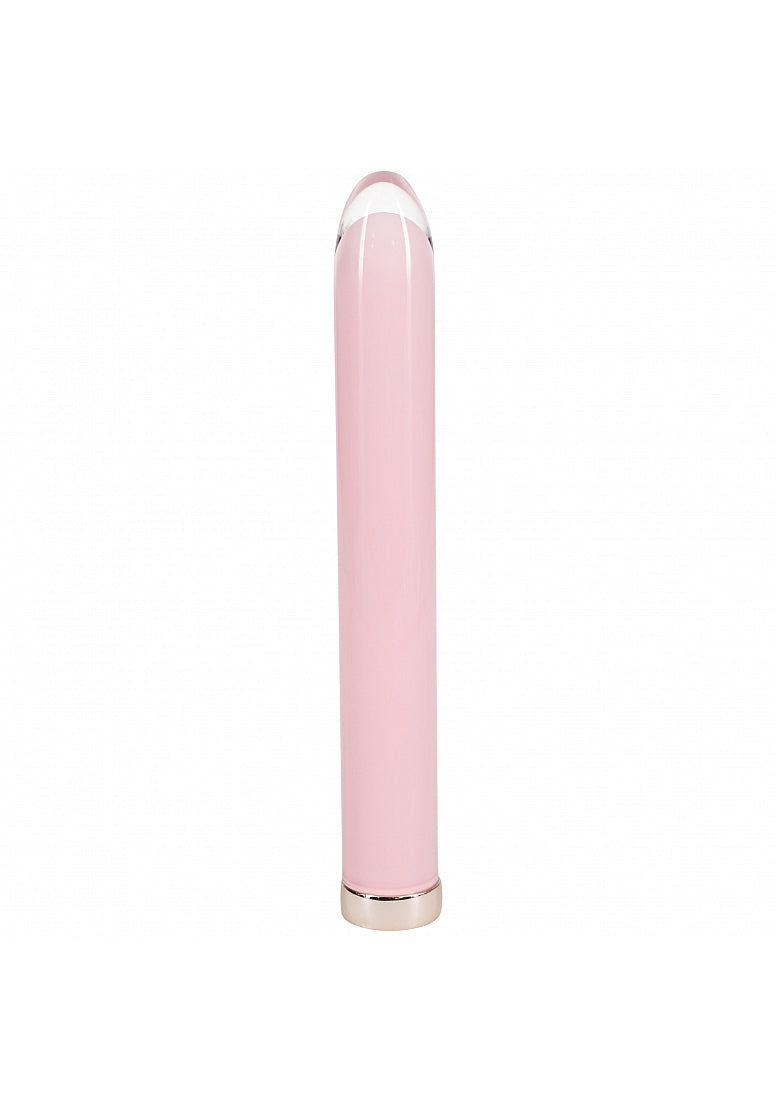 Shots Toys | LOVELINE Sparkle - 6.3" Glass Vibrator - Pink