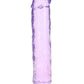 Shots Toys | REALROCK Crystal Clear 10" Straight Dildo No Balls - Purple