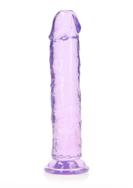Shots Toys | REALROCK Crystal Clear 10" Straight Dildo No Balls - Purple