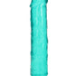 Shots Toys | REALROCK Crystal Clear 9" Straight Dildo No Balls - Turquoise