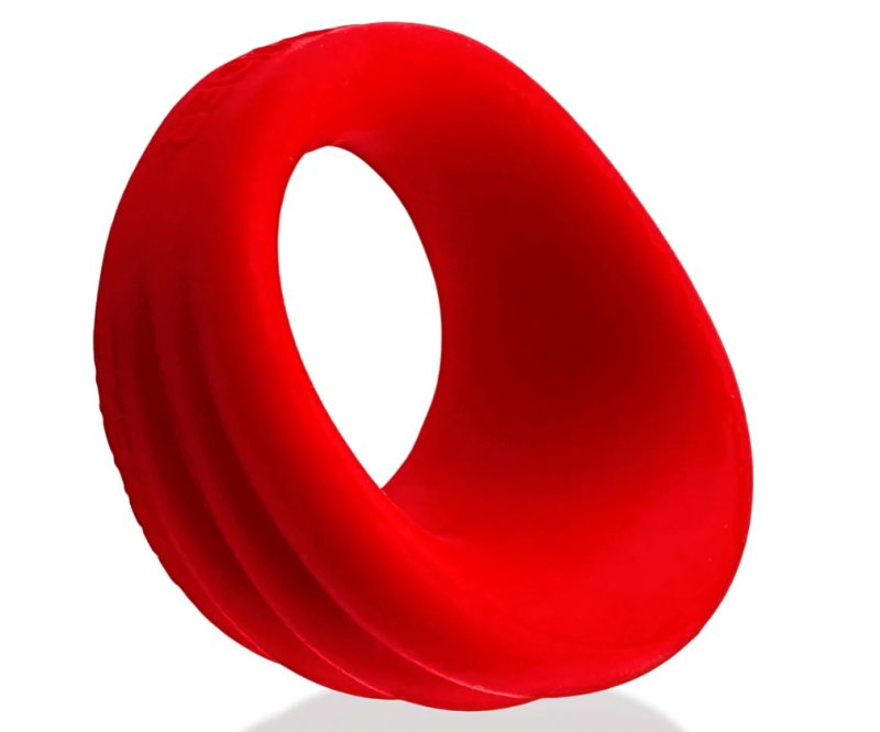 Hunkyjunk Expander Slimmer Scoop Style Cockring Red Velvet
