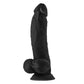 Shaft Vibrating MODEL N 9.5" Flexskin Liquid Silicone Curved Dong w/Balls