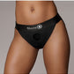 Shots Toys | OUCH! Vibrating Strap-on Panty Harness with Open Back - Black - Size M/L