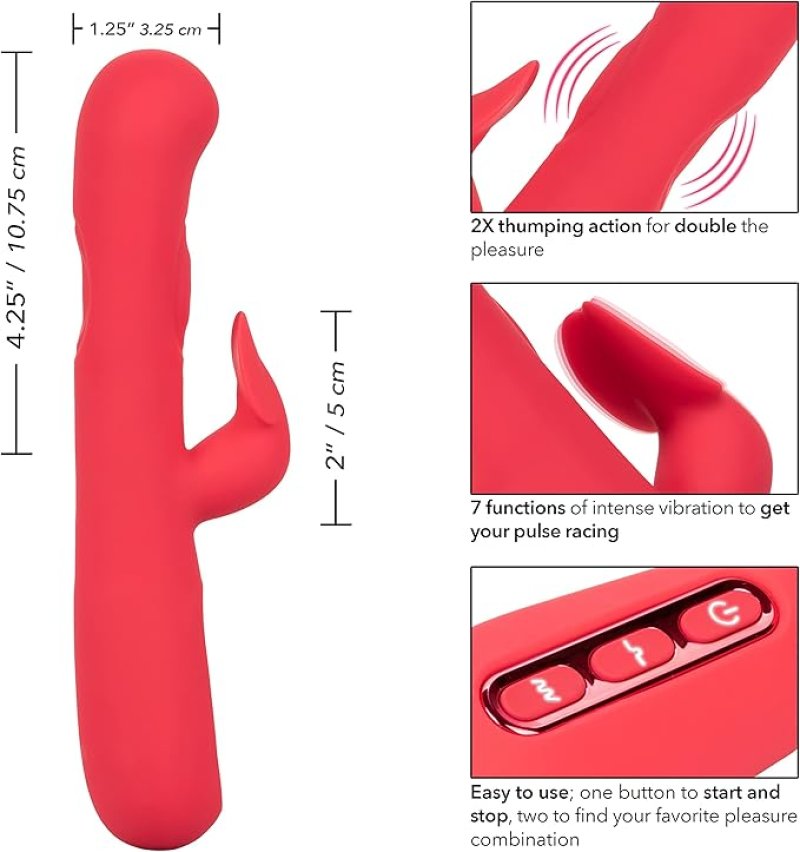 CalExotics Throb Flutter Rabbit Vibrator