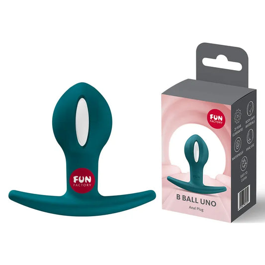 Fun Factory B Ball Uno Anal Weighted Butt Plug Bottle Green