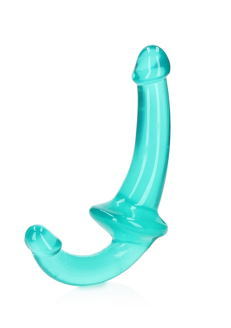 Shots Toys | REALROCK Crystal Clear 6" Strapless Strap On - Turquoise