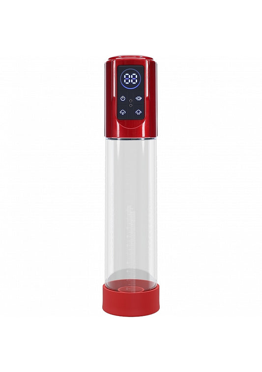 Shots Toys | PUMPED MegaLift Automatic Penis Pump - Metallic Red Auto Penis Pump
