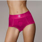Shots Toys | OUCH! Vibrating Strap-on Boxer - Pink - Size XS/S