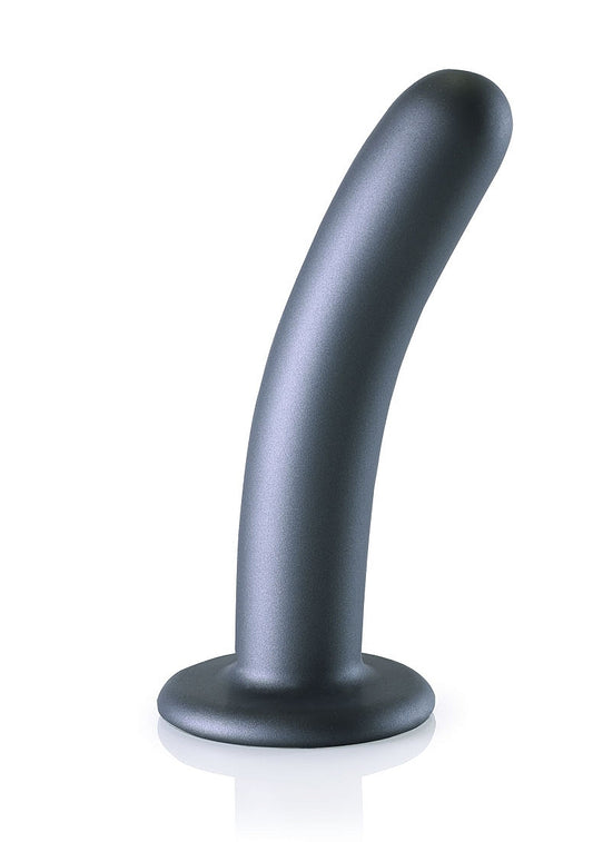 Shots Toys | OUCH! Smooth G-Spot Dildo - 6" / 14.5 cm - Gun Metal