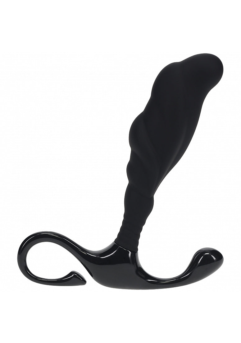 Shots Toys | LEVELZ - Rippled with Hard Loop Silicone Prostate Massager - M - Black