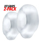 Hunkyjunk Fit Grips 2-pack Ergo-fit Cockrings Clear/Clear