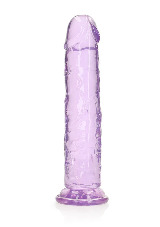 Shots Toys | REALROCK Crystal Clear 11" Straight Dildo No Balls - Purple