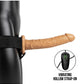 Shots Toys | REALROCK Vibrating Hollow Strap-On - 10" / 24.5cm Tan