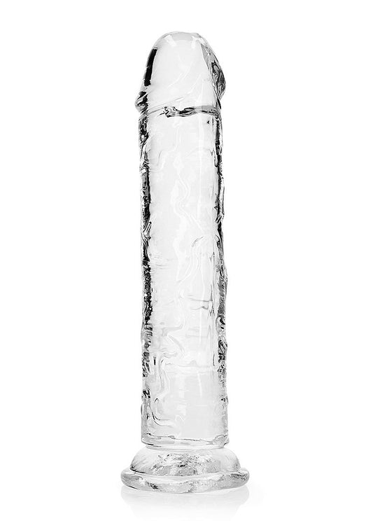 Shots Toys | REALROCK Crystal Clear 9" Straight Dildo No Balls - Translucent