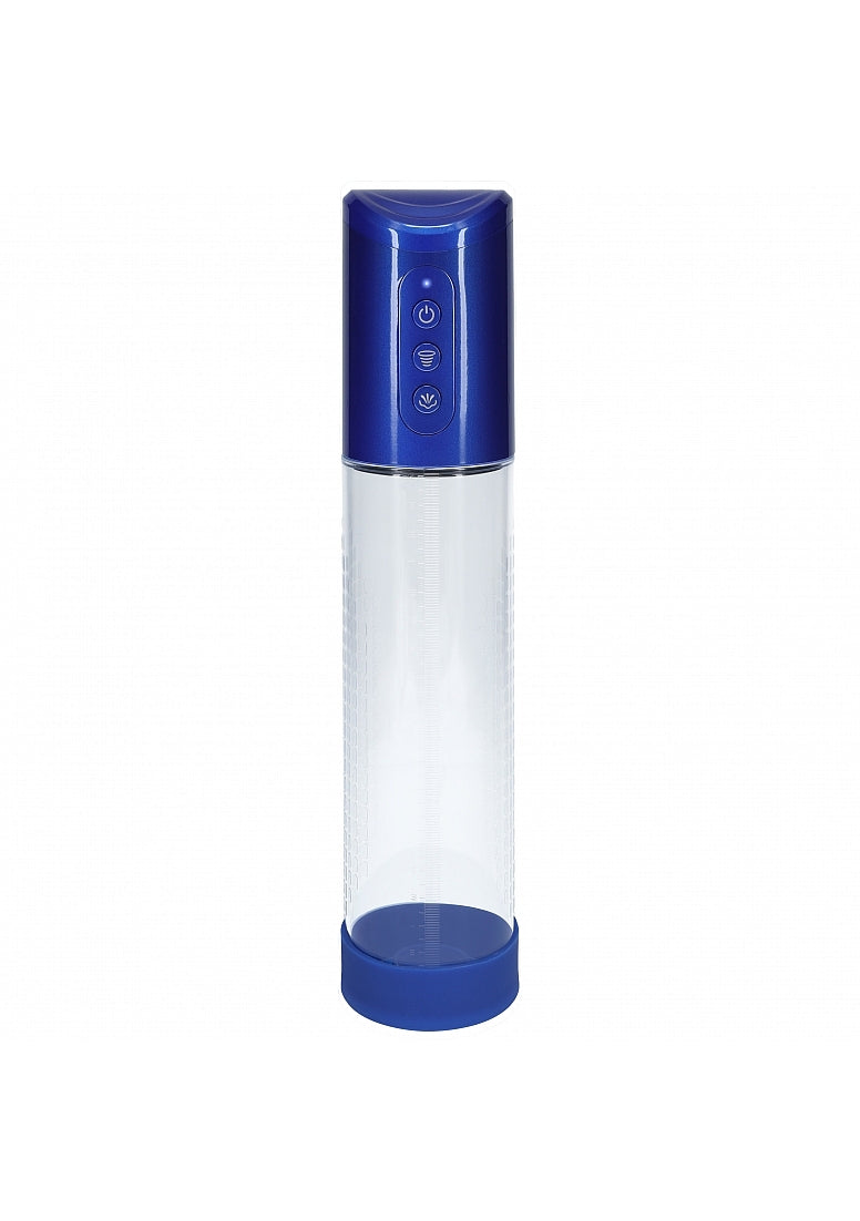 Shots Toys | PUMPED Hyperpump Automatic Pump - Metallic Blue Auto Penis Pump