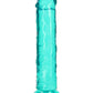Shots Toys | REALROCK Crystal Clear 11" Straight Dildo No Balls - Turquoise
