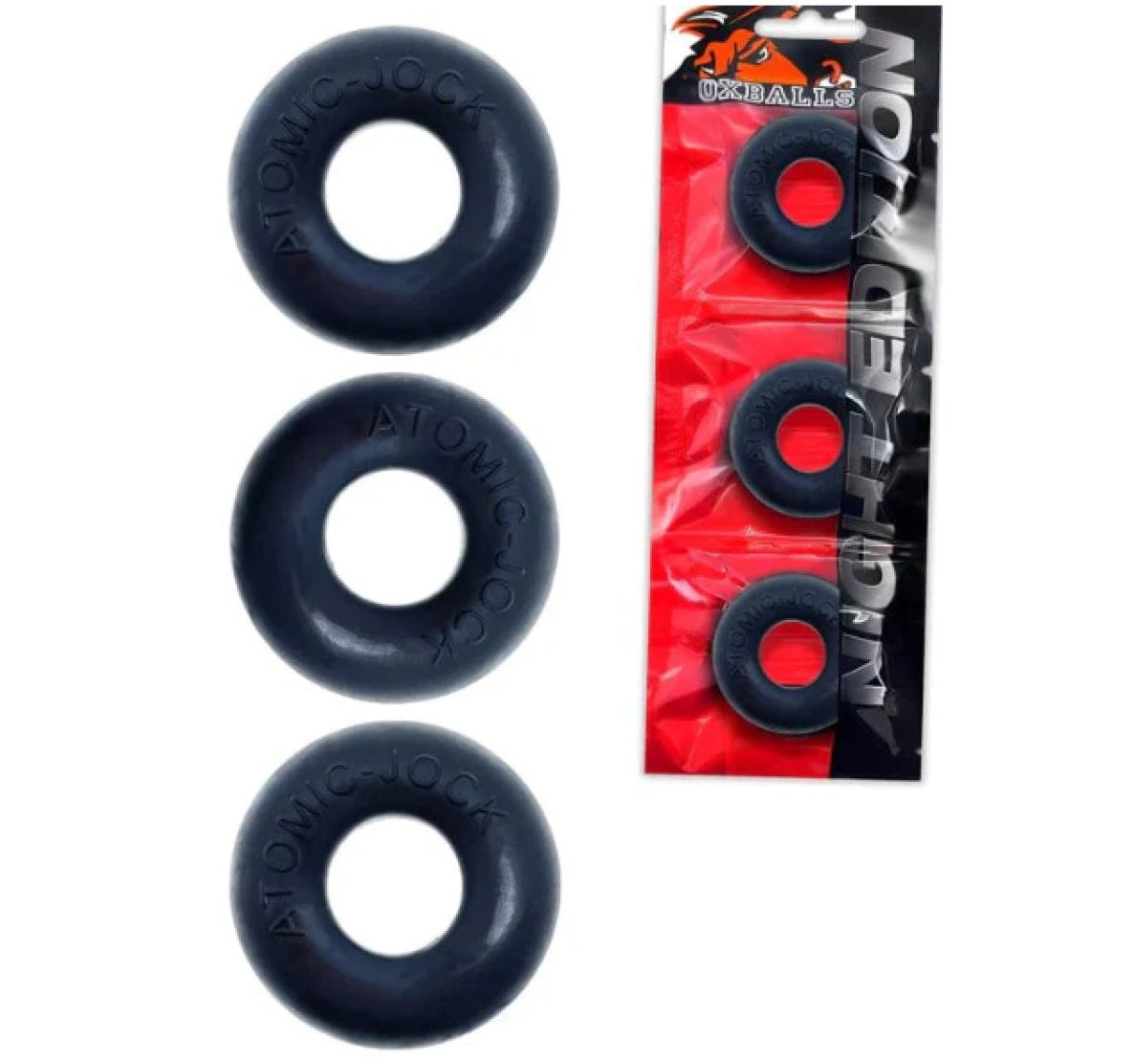 OxBalls RINGER 3-pack cockring plus+SILICONE™ special edition NIGHT