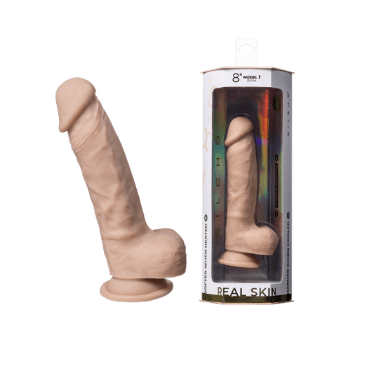 Adrien Lastic Silexd 8" Real Skin Model 1 Flesh Dildo
