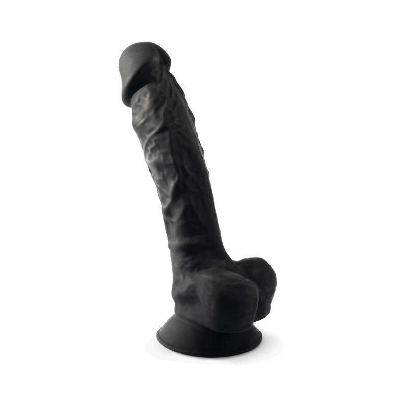 Adrien Lastic Silexd 8" Model 1 Realistic Silicone Dildo - Black