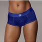Shots Toys | OUCH! Vibrating Strap-on Boxer - Royal Blue - Size M/L