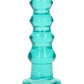 Shots Toys | REALROCK Crystal Clear 5.5" Curvy Dildo/Plug - Turquoise