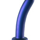 Shots Toys | OUCH! Smooth G-Spot Dildo - 7" / 17 cm - Metallic Blue