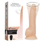 Naked Addiction 8" Rotating & Vibrating Dildo with Remote – Beige