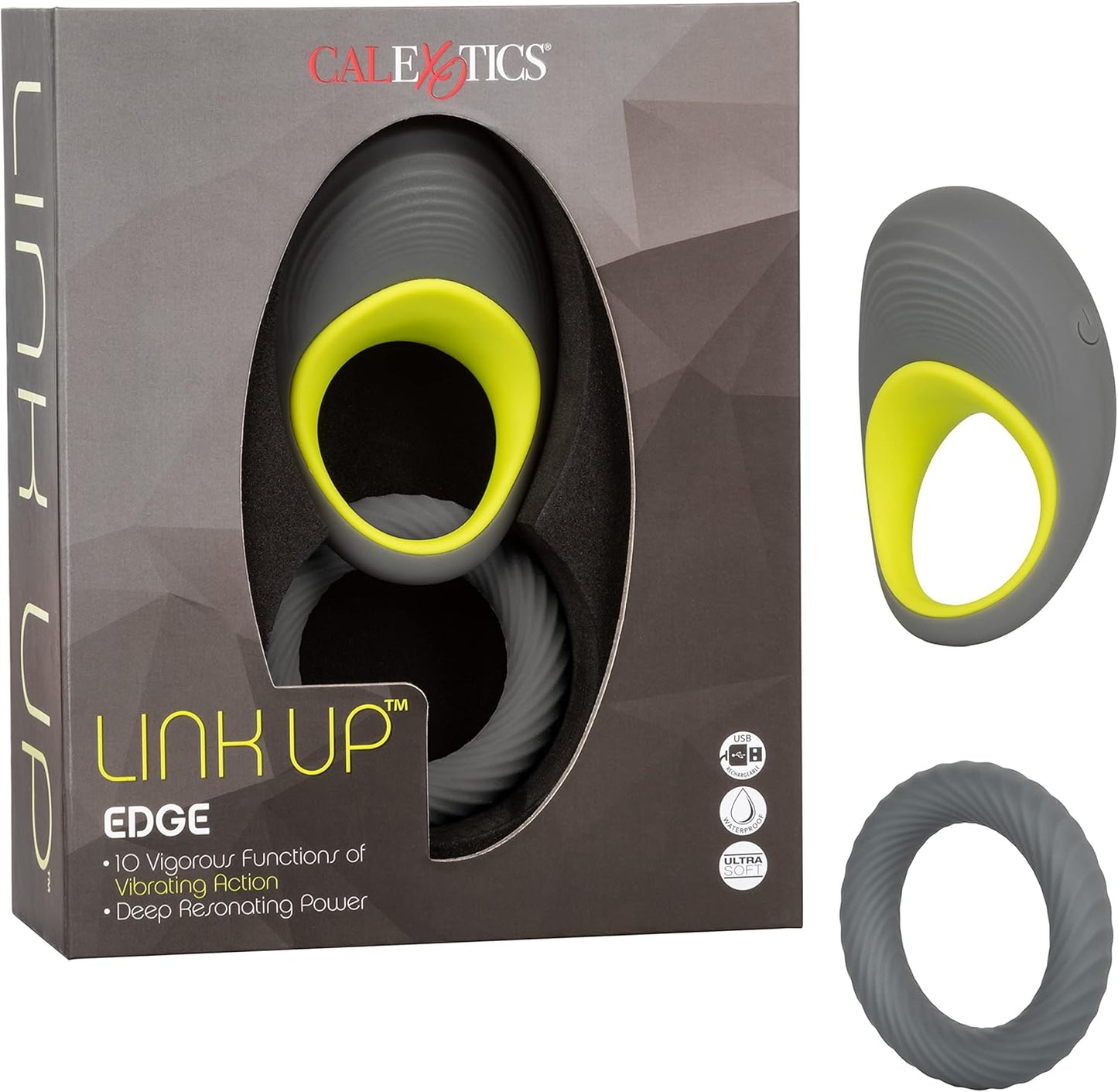Calexotics Link Up Edge Vibrating Cock Ring