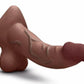 COTR | B-Vibe Slipskin Realistic Silicone Dildo - 9" Curved Brown