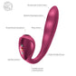 Fun Factory STRONIC PULSE ALLEGRO - Thrusting Vibrator with Air Pulse Stimulator - Wine Red