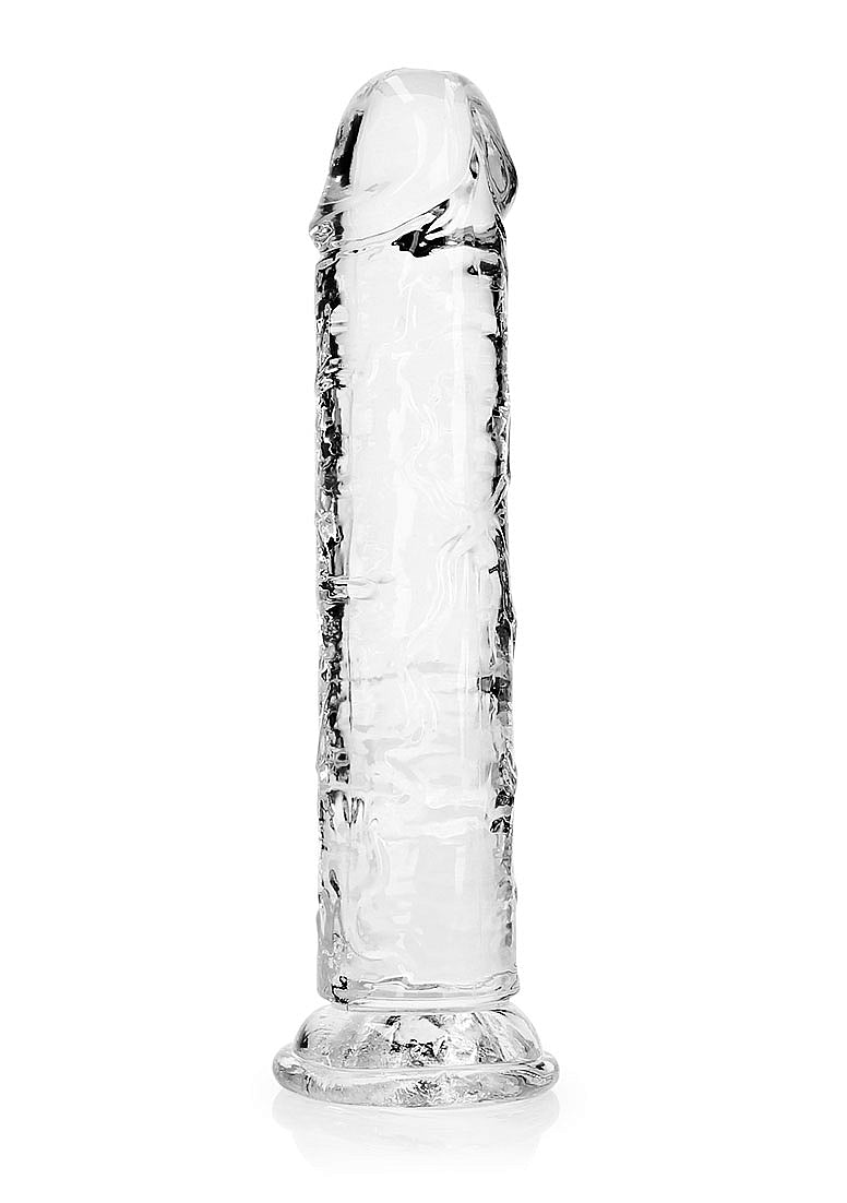 Shots Toys | REALROCK Crystal Clear 8" Straight Dildo No Balls - Translucent