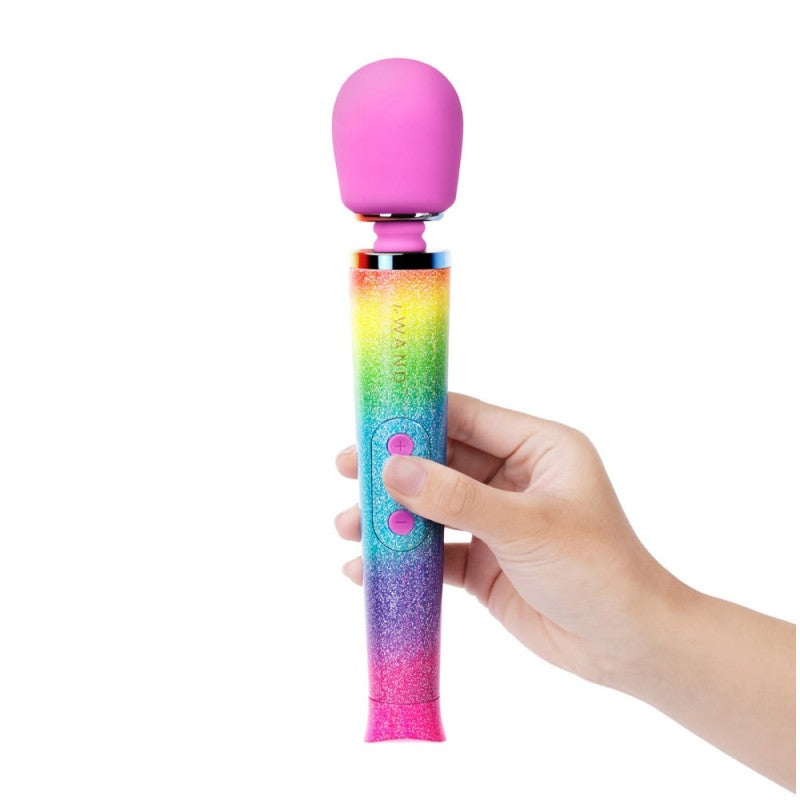 Le Wand Petite All That Glimmers Petite Massage Wand Rainbow Ombre