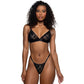 Playboy Dueling Bunny Bikini 2 Pc Black Size OS