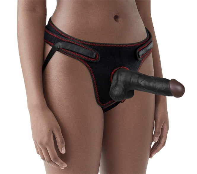 Lovetoy Ingen Easy Strap-On Set Black 7.5"