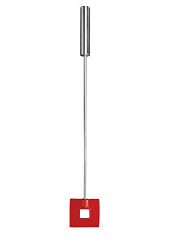 Shots Toys | Leather Square Tipped Crop - Red