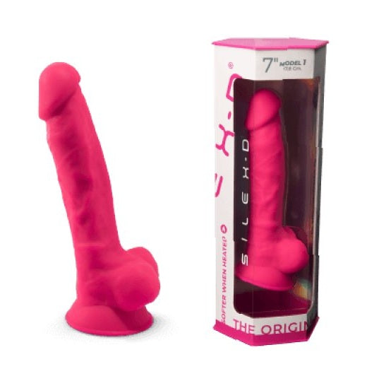 Adrien Lastic Silexd 7" Model 1 Realistic Silicone Dildo - Pink