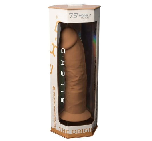 Adrien Lastic Silexd 7.5" Model 2 Realistic Silicone Dildo - Caramel