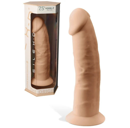 Adrien Lastic Silexd 7.5" Model 2 Realistic Silicone Dildo - Flesh