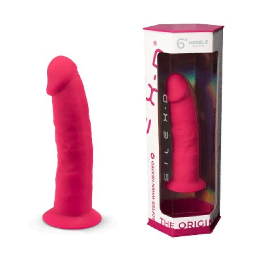 Adrien Lastic Silexd 6" Model 2 Realistic Silicone Dildo - Pink