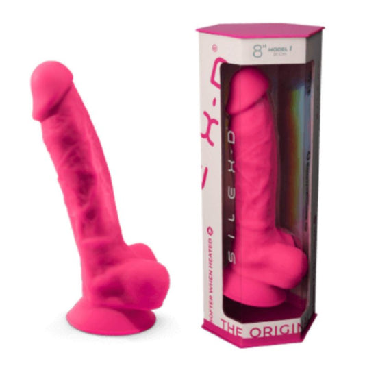 Adrien Lastic Silexd 8" Model 1 Realistic Silicone Dildo - Pink