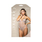 Fantasy Lingerie OPULENCE Iridescent Pearl Teddy - White Size S/M or M/L