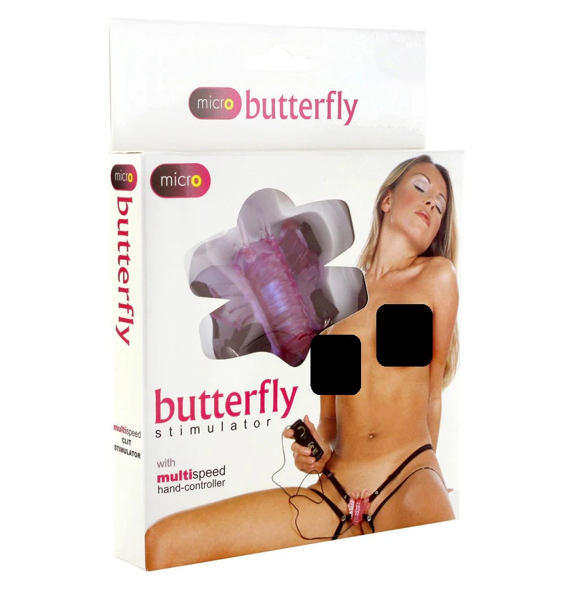 Seven Creations Micro Butterfly Stimulator Purple - Wearable Panty Vibe