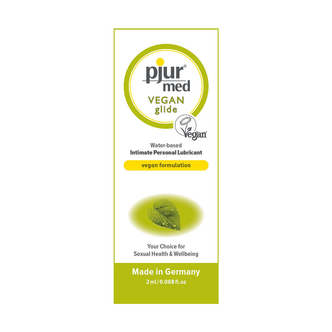 Pjur Med Vegan Glide Water Based Lubricant Sachets 20 x 2ml - 20 Pack